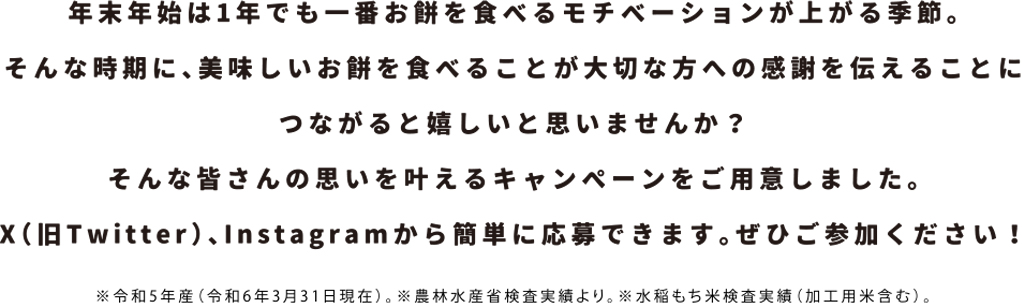 感謝のきモチセットが当たる!
